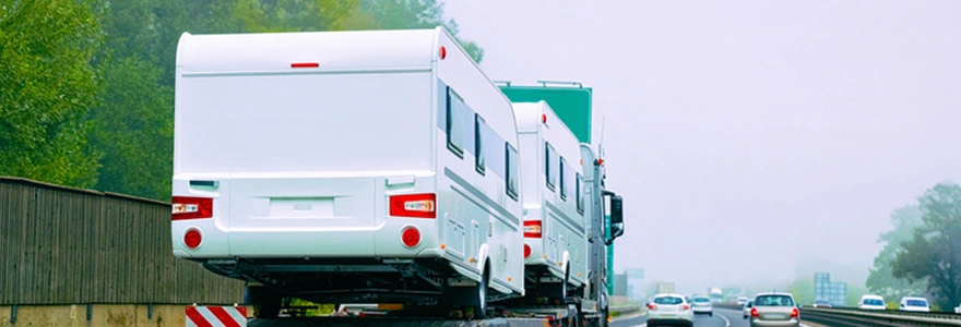 service de transport de camping-car
